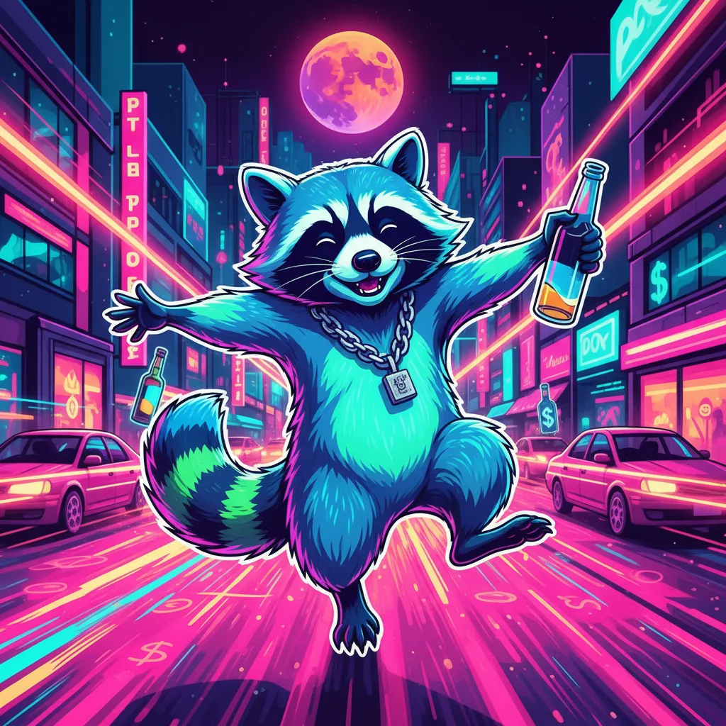 Raccoon on the Run